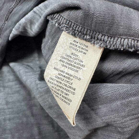 Soft Surroundings Genius Sheer Bell Sleeve Gothic Dark Romance Shirt XL PETITE - Picture 7 of 13